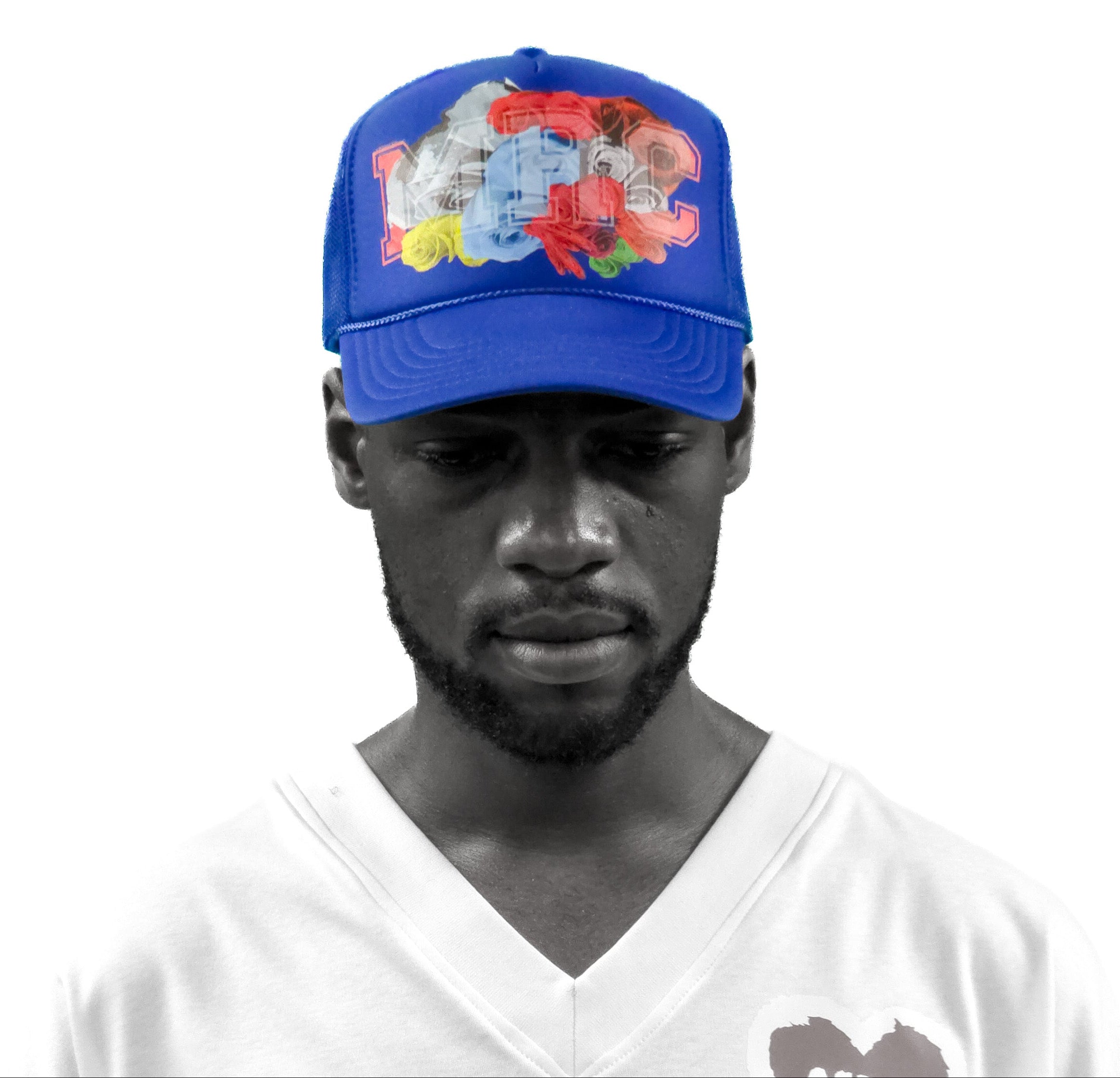 Concrete Roses, Royal Blue, Trucker Snapback