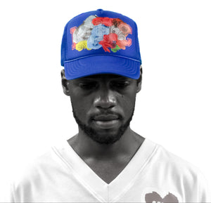 Concrete Roses, Royal Blue, Trucker Snapback