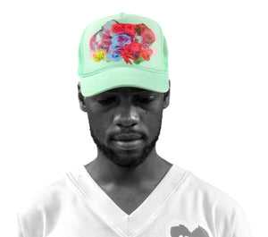 Concrete Roses, Sea-Foam, Trucker Snapback