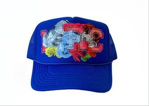 Concrete Roses, Royal Blue, Trucker Snapback
